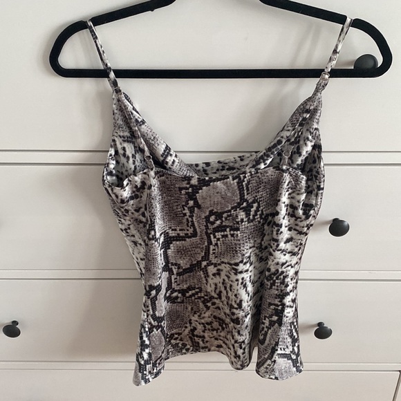 Snakeskin Cowl Neck Top - Picture 3 of 4